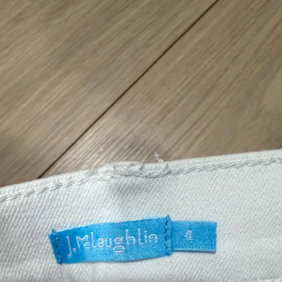 J. McLaughlin White Straight Jeans size 4 - Picture 7 of 9